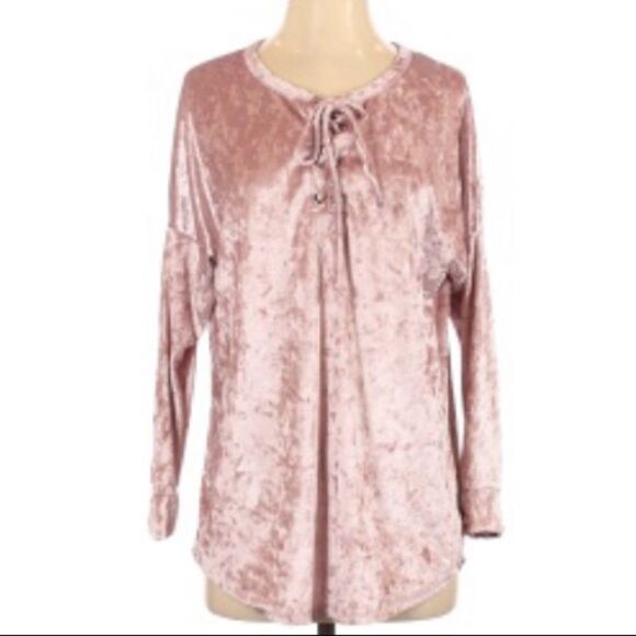 ELLA MARA ANTHROPOLOGIE CRUSHED VELVET LACE UP - Picture 1 of 9